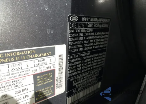 2014 Land Rover Range Rover Sport 3.0L V6 Supercharged Hse z USA, uszkodzony, nr VIN SALWR2VF4EA304564